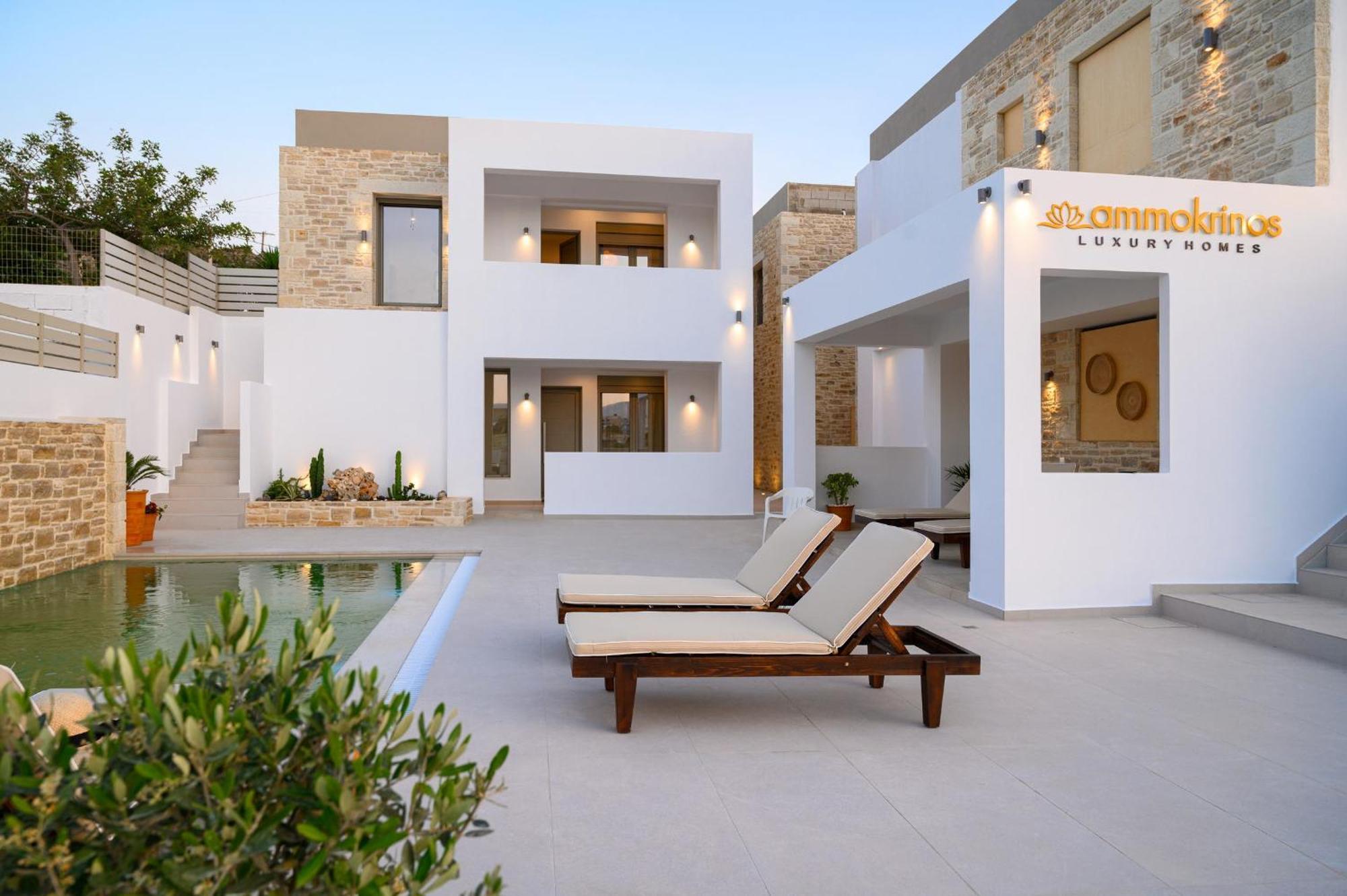 Ammokrinos Luxury Homes,150M From The Beach Καλαμάκι Εξωτερικό φωτογραφία